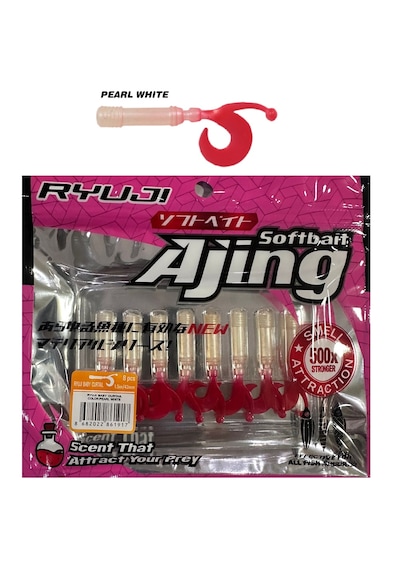 Ryuji Baby Curtail 4.3cm Kokulu Lrf Silikon Yem 8 Ad Pearl White