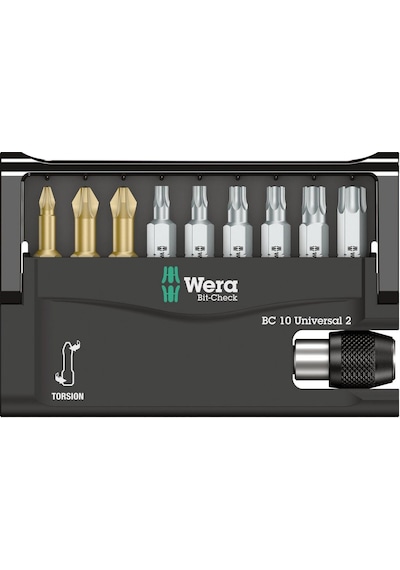 Wera Bit-Check 10 Universal 2 Bits Seti 05134200001