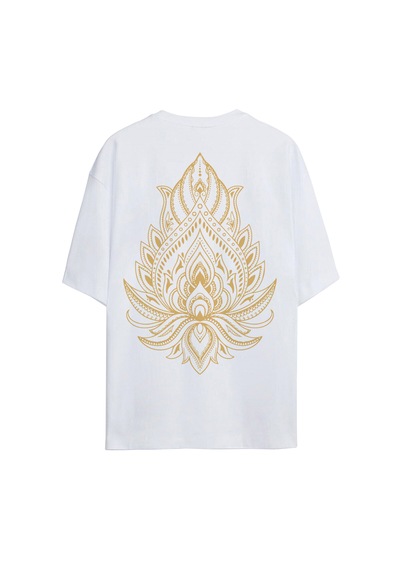 Ogc Lotus Oversize Unisex T-shirt Beyaz