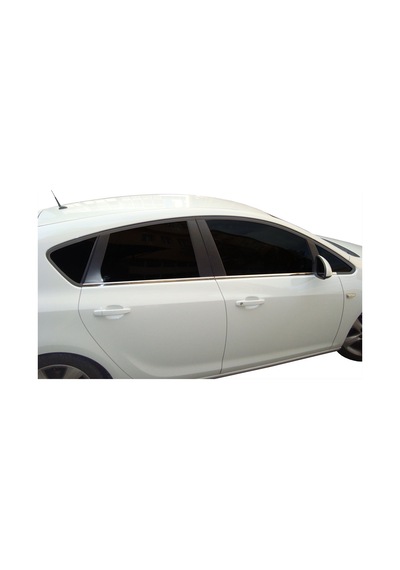 Opel Uyumlu Astra J Sd 2012-2019 Cam Çıtası Paslanmaz Çelik 4 Parça
