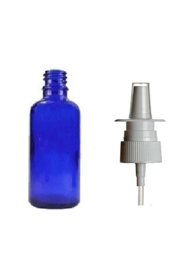10ml Mavi Cam Şişe, Burun Spreyi, 24 Adet Nazal Spreyli, Ecza Şişesi, İlaç Şişesi Diğer