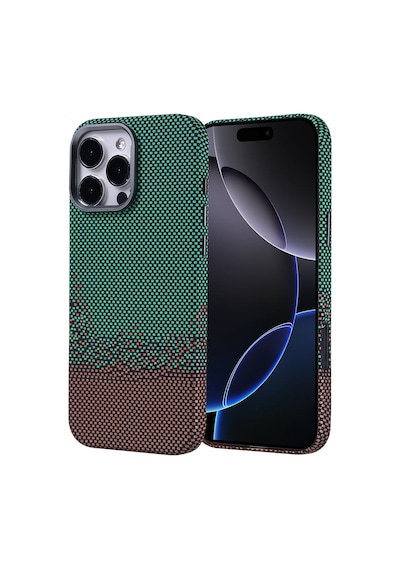 Apple iPhone Uyumlu 16 Pro Max Kılıf Ultra İnce Magsafe Karbon Fiber Görünümlü İnce Hafif Pazarplus Siyah