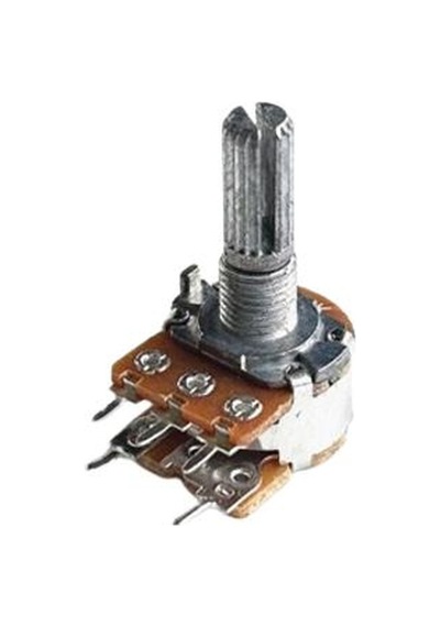 100k Stereo Potansiyometre Anahtarlı 5 Pin