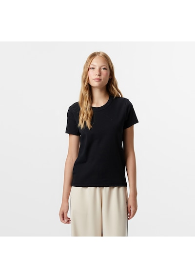 Nautica Kadın Siyah Classic Fit T-shirt Düz 57v700t Siyah
