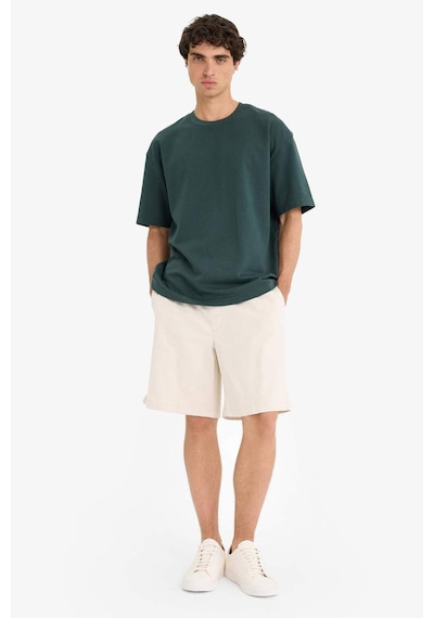 DeFacto Baggy Fit Beli Bağcıklı Bermuda Şort E1047AX25SMGR492