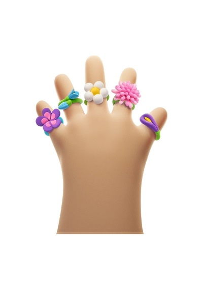 Hey Clay Yaratıcı Kil Seti - Flower Rings Çok  Renkli