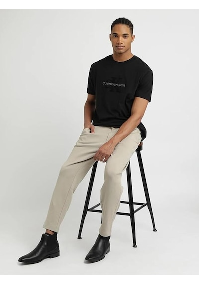 Calvin Klein Pıque Texture Sweatp, Pkr Krem Erkek Eşofman Altı