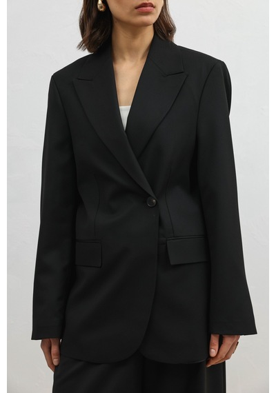 Antioch Kruvaze Kadın Blazer Siyah