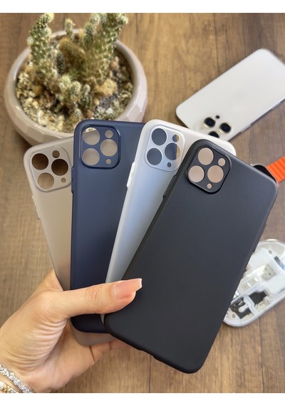 Apple iPhone Xr Uyumlu Süper İnce Mat Ultra Thin Silikon Kılıf Siyah