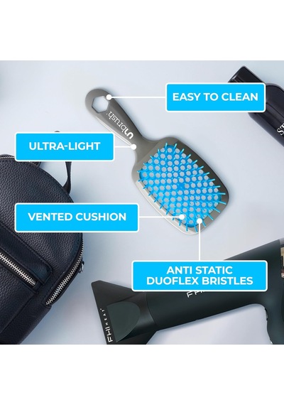 Unbrush Islak Ve Kuru Havalandırmalı Saç Fırçası, Açık Mavi/gri