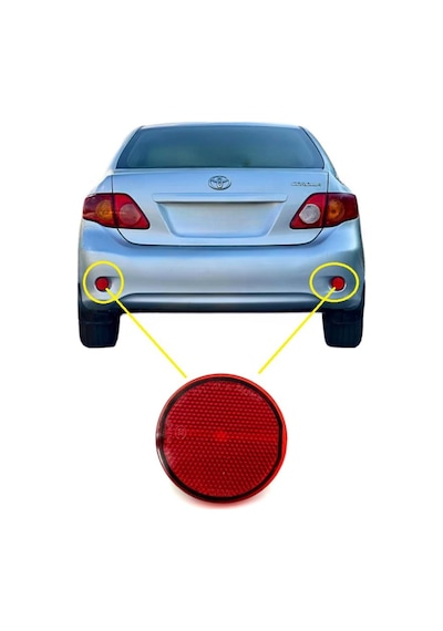 Reflektör Tampon Arka Toyota Corolla 2007-2009 / Auris 2010-2012 1 Adet