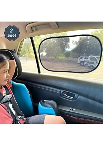 Araç Arka Yan Cam Güneşlik Vantuzlu Oto Perde Seti Araç Perdesi 2 Adet