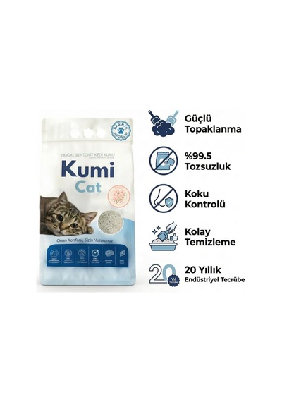 Eko-premium Bahar Esintisi Sakura Kiraz Çiçeği Kokulu Kedi Kumu, Güçlü Topaklanan Bentonit %99.5 Tozsuz , 5 L