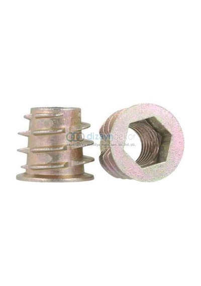 M8 14,5x13 Mm. Zamak Metal Dübel-30 Adet