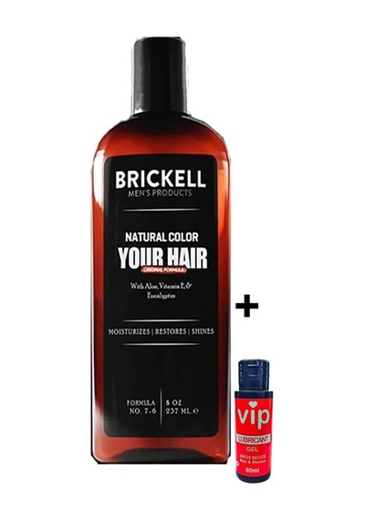 Hubrendy Sh Brickell Saçsakal Beyazlatıcı237 Ml Erkeklere Özel Şampuan + Vip Cinselkaydırıcı Jel
