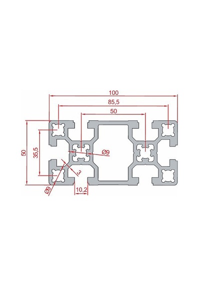Doğuş Kalıp 50x100 Ağır Sigma Profil
