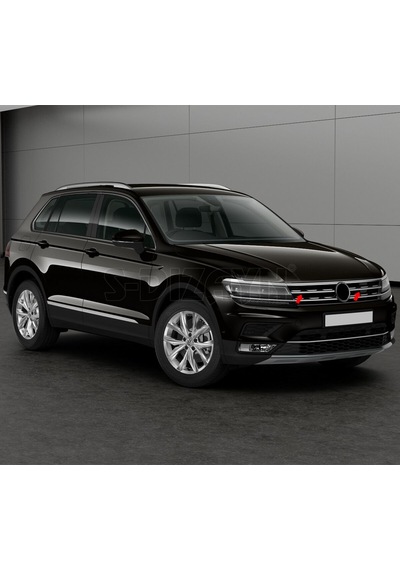 S-Dizayn  Volkswagen Tiguan Krom Ön Panjur 2 Prç. 2016-2020