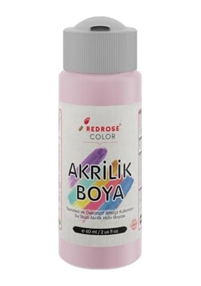 Açık Pembe Akrilik Boya 60 Ml