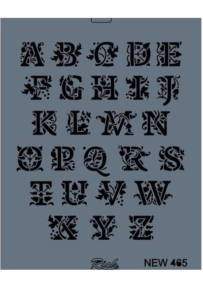 Mey İthalat Rich New Seri N-465 Stencil 35x25 Cm