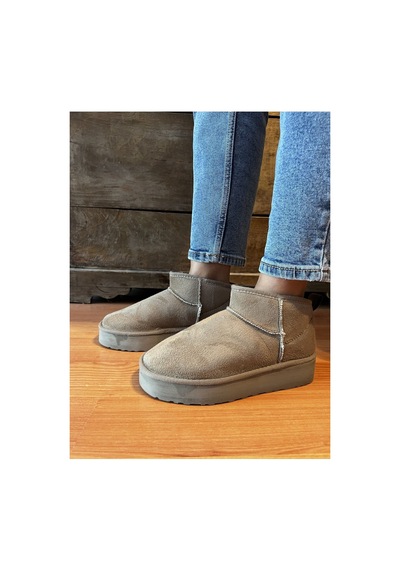Plush Studıo Kadın Vizon Süet Yarım Bot İçi Peluşlu Kalın Taban Platformlu Ayakkabı Bot Bootie Vizon Vizon Plush Studıo Kadın Vizon Süet Yarım Bot İçi Peluşlu Kalın Taban Platformlu Ayakkabı Bot Bootie Vizon Vizon