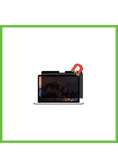 Bezos Apple Macbook Uyumlu Air 13.3 Apple Macbook Uyumlu Manyetik Hayalet Ekran Koruyucu - Siyah Dmc