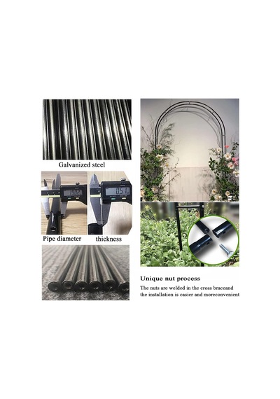 Tr Tırmanma Bitkileri İçin Bu Metal Bahçe Kemeri, Çiçek Standı Ve Arka Plan Destek Çerçevesi İle İç/dış Meka