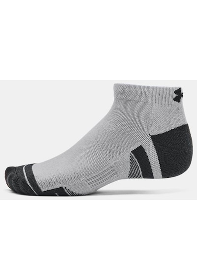 Under Armour Unisex UA Performance Tech 3’lü Paket Low Cut Çorap 1379504-011 Gri - Siyah