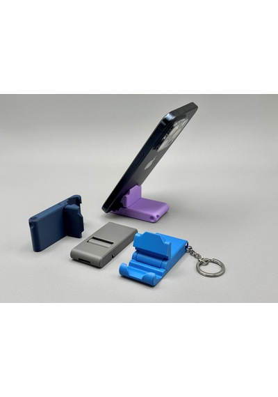 Mini Telefon Standı&anahtarlık Mavi