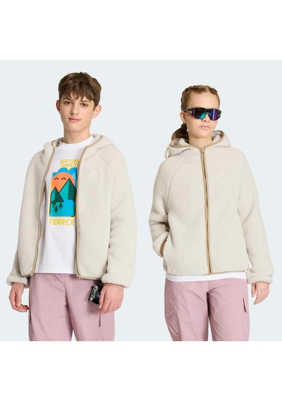 Adidas Terrex Xploric Çocuk Bej Polar Ceket Kg7690 Krem