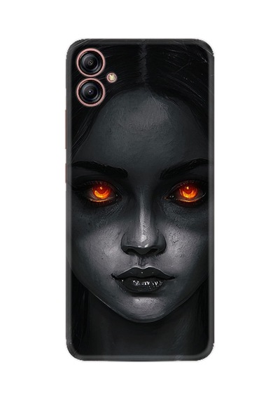 Samsung Samsung Galaxy Uyumlu A04e Kılıf Resimli Desenli Silikon Platinium Series Dark Woman 1887
