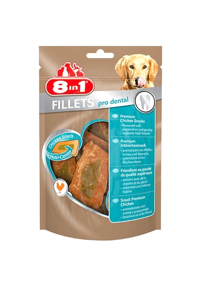 8in1 Fillets Pro Dental Tavuklu Köpek Ödül Maması Small 80 G