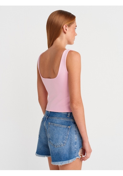 Dilvin 31978 Fermuarlı Top-toz Pembe Toz Pembe