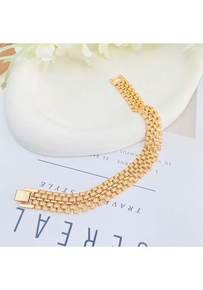 Hasır Bileklik Kuyumcu Model Zirkon Taşlı Çelik Kararmaz Xuping Vip Seri Yüksek Kalite Rose Gold