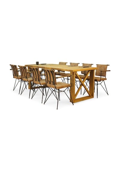 Neiwel Vean Doğal Ahşap Toplantı Masası x 80 x 140 Açık Ceviz