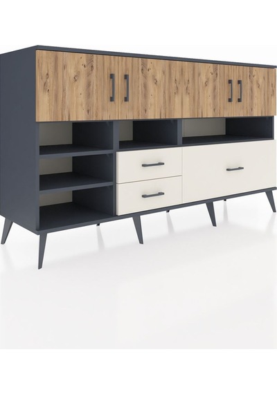 Kronos Konsol 8 Raflı 3 Çekmeceli 4 Kapaklı 176x59x99 Antrasit-ça Antrasit-çam/aytaşı Kronos Konsol 8 Raflı 3 Çekmeceli 4 Kapaklı 176x59x99 Antrasit-ça Antrasit-çam/aytaşı