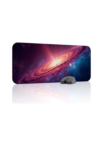Galaksi Kaymaz Dikişli Kauçuk Oyuncu Mousepad V3 - 70x30 Xl Gaming Mouse Pad Fare Altlığı