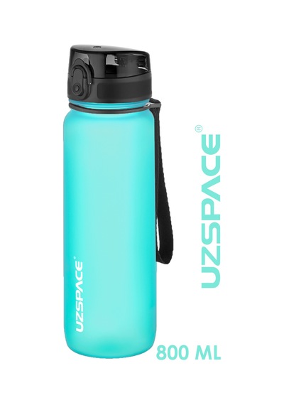 Uzspace 800 Ml -yeni Ebat-boy 25 Cm-tritan Su Matarası Bpa Koku Sızdırma Yok -3053a Buz Mavisi