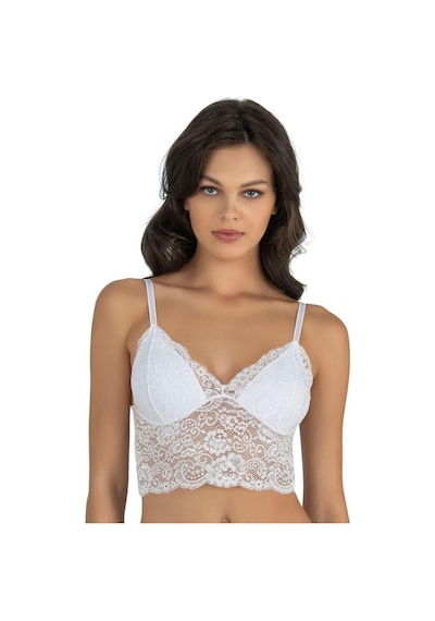 Fabony Bayan Dantelli Bralet Sütyen 1120 Beyaz