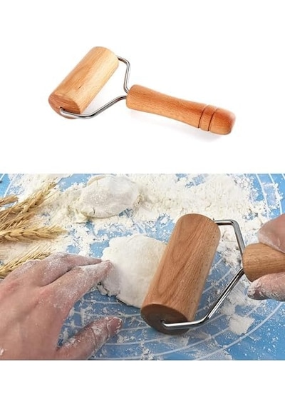 Ahşap Hamur Ruleti Metal Gövdeli Dayanıklı Hamur Açma Silindiri Ev & Profesyonel Kullanım Makarna, Pizza, Börek Ve Kurabiye İçin 50 x 22 Ahşap Hamur Ruleti Metal Gövdeli Dayanıklı Hamur Açma Silindiri Ev & Profesyonel Kullanım Makarna, Pizza, Börek Ve Kurabiye İçin 50 x 22