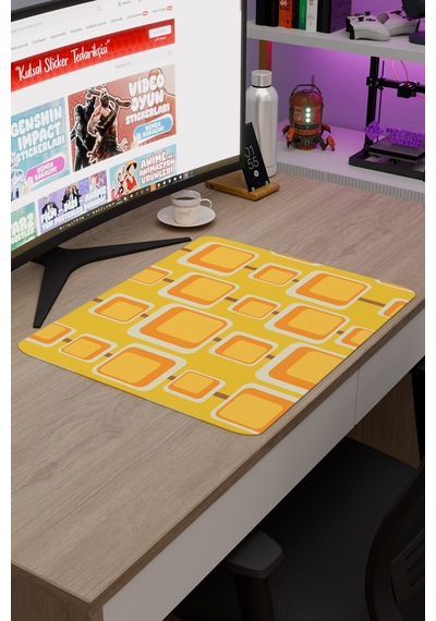 Retro 60 Lar Kaymaz Dikişli Kauçuk Oyuncu Mousepad V4 - 48x40 Xl Gaming Mouse Pad Fare Altlığı