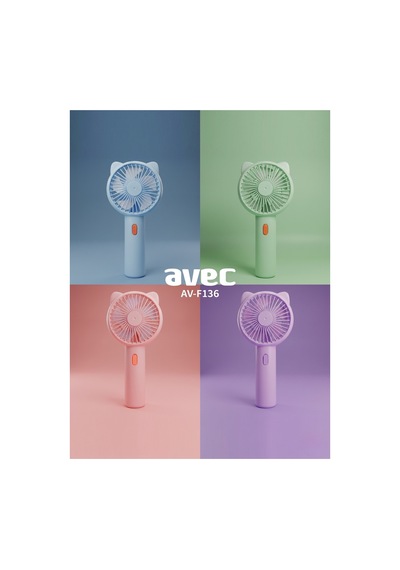 Av-f136 Usb Şarjlı Mini Fan Çok Renkli