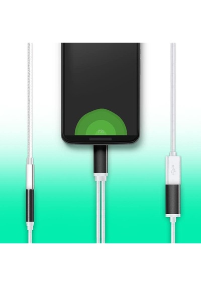 Tr Type C To 3.5mm Stereo Kulaklık Şarj Çevirici Dönüştürücü Adaptör