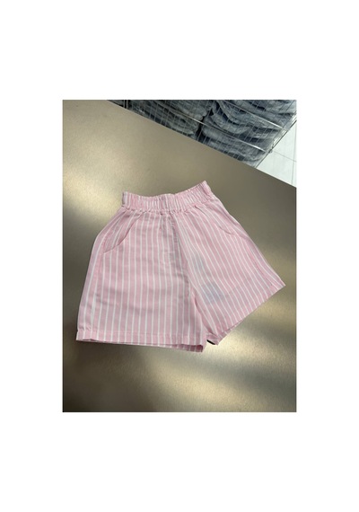 Poala Kids Pembe Dokuma Balloon Şort