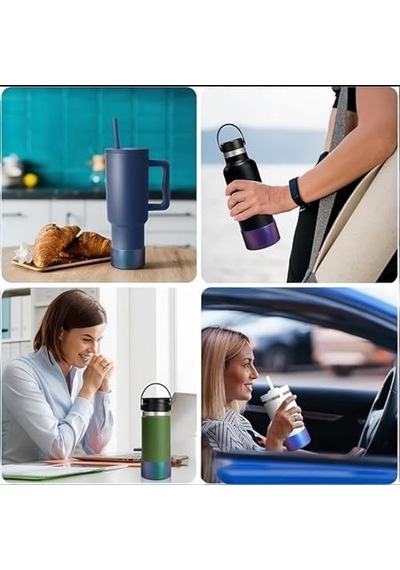 Quencher Uyumlu Koruyucu Taban Kılıfı, Jungle Green Yanardöner Renk, Kalınlaştırılmış Tasarım 50 x 22