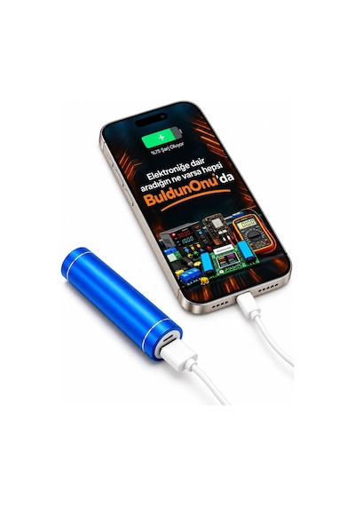 18650 Tekli Metal Powerbank Kutusu Usb-a 5v 1a Çıkış, Type-c Şarj Girişli