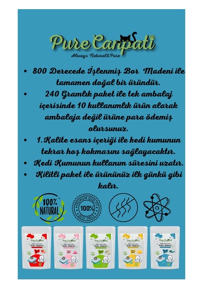 Purecanpati Kedi Kumu Koku Giderici Okyanus Kokulu