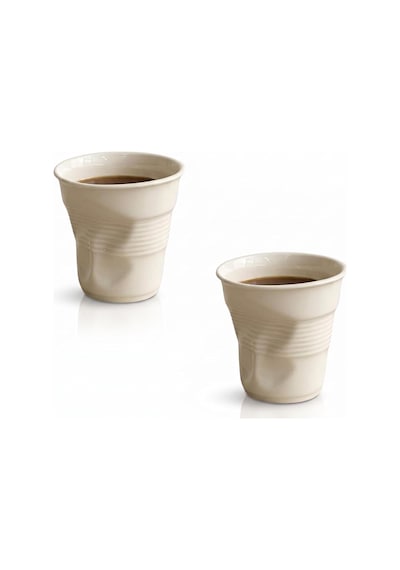 Buruşuk Kupa Fincan Seramik El Yapımı Tasarım Mug Kahve Bardağı 2, Küçük