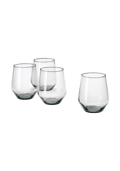 Ikea Ivrıg 4'lı İçecek Seti 450 Ml Şeffaf Siyah Çok Renkli