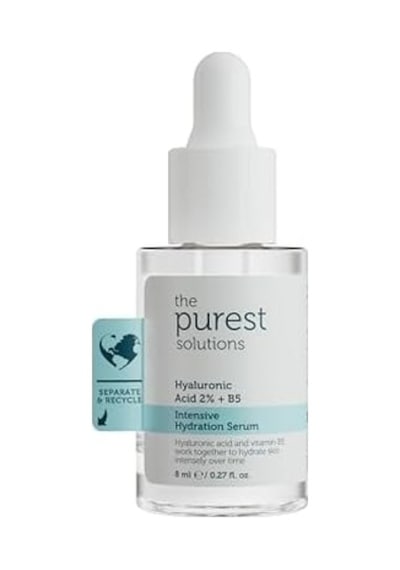 The Purest Solutions Yoğun Nemlendirme Ve Dolgun Görünüm Etkili Yenileyici Hyalüronik Asit Cilt Bakım Serumu, Seyahat Boy 8 Ml