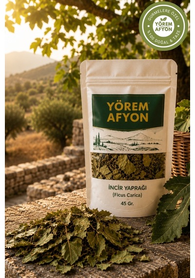 Yörem Afyon Aydın Yöresinden Ege'nin İncisi Bilge Ağaç Hakiki İncir Yaprağı, Fig Leaf Ficus Carica 45gr.